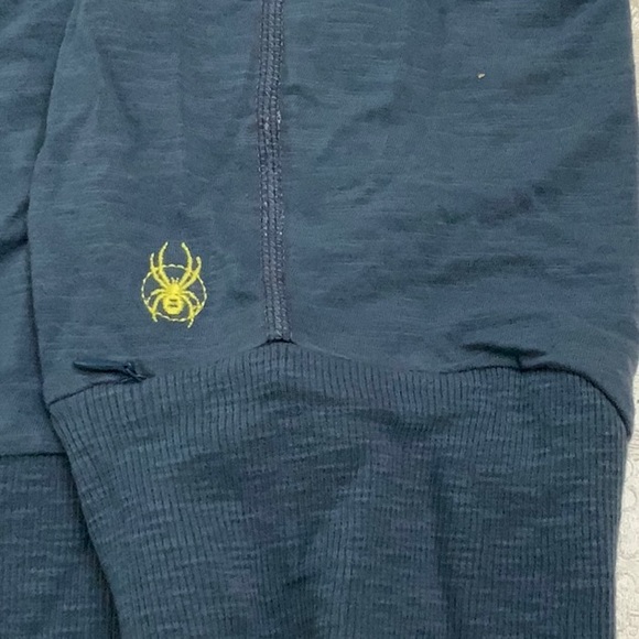 Spyder VNECK SLUB ATHLETIC TOP - Blue/Purple/Yellow - Picture 8 of 12